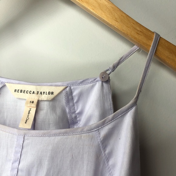 Rebecca Taylor purple ruffle trapeze shift dress - Picture 5 of 6